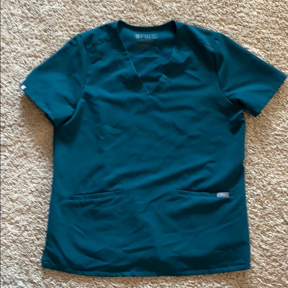 Figs Caribbean blue scrub top